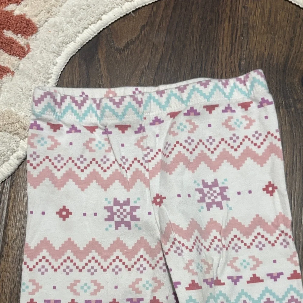 The Children's Place Pink and Green Patterned Leggings